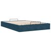 vidaXL Cadre de lit ottoman sans matelas bleu fonc&eacute; 140x190 cm velours