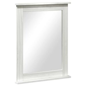 vidaXL Miroir VIGO Blanc antique 55,5 x 5 x 70 cm Bois de pin massif