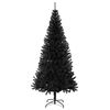 vidaXL Sapin de No&euml;l avec 300 LED avec support Noir 180 cm PVC