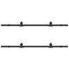 vidaXL Kit de quincaillerie de porte coulissante 366 cm acier noir