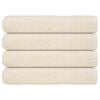 vidaXL Serviettes FROGN 4 pcs cr&egrave;me 100x200 cm 360 g/m&sup2;