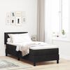 vidaXL Lit &agrave; ressorts avec matelas Noir 200 x 80 cm Velours