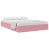 vidaXL Lit de Rangement avec matelas Rose 140 x 190 cm Velours