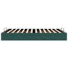 vidaXL Cadre de lit ottoman sans matelas vert foncé 140x190 cm velours