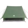 vidaXL Tente familiale avec toit Vert et blanc 315 x 286 x 200 cm