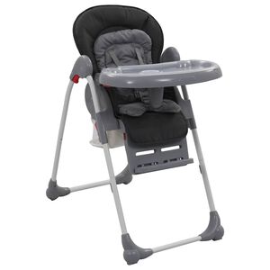 vidaXL Chaise haute pour b&eacute;b&eacute; Gris