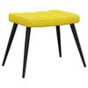 vidaXL Chaise de relaxation avec tabouret Jaune moutarde Tissu