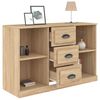 vidaXL Buffet ch&ecirc;ne sonoma 104,5x35,5x67,5 cm bois d'ing&eacute;nierie