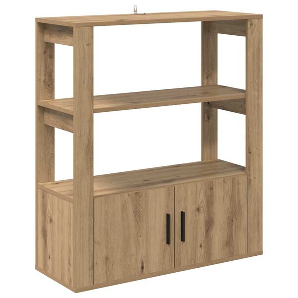 vidaXL Buffet ch&ecirc;ne artisanal 30 x 80 x 90 cm Bois d'ing&eacute;nierie