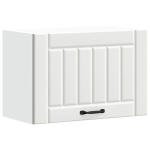 vidaXL Armoire murale de cuisine Lucca blanc bois d'ing&eacute;nierie
