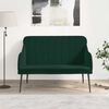 vidaXL Banc Vert fonc&eacute; 110x76x80 cm Velours