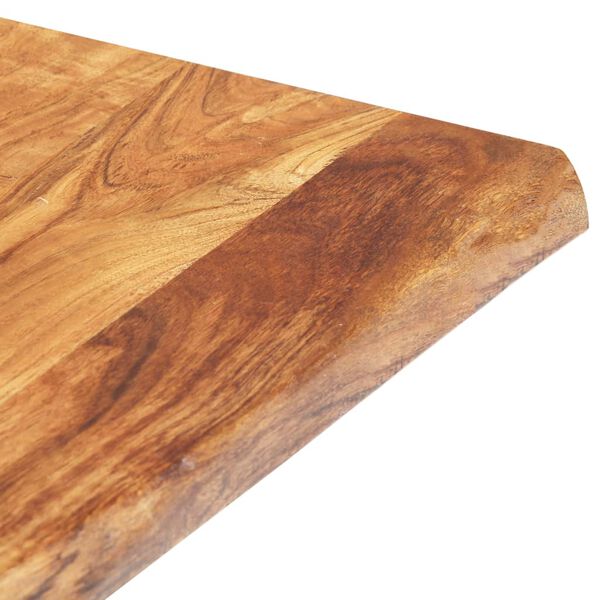 vidaXL Table basse avec bord naturel 115x60x40 cm Bois d'acacia massif