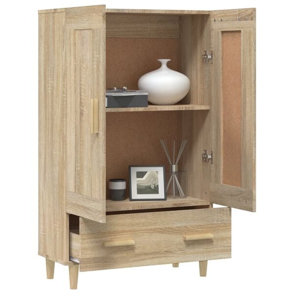 vidaXL Buffet haut Ch&ecirc;ne sonoma 70x31x115 cm Bois d'ing&eacute;nierie