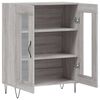 vidaXL Buffet sonoma gris 69,5x34x90 cm bois d'ing&eacute;nierie