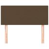 vidaXL Tête de lit Marron Foncé 80x5x78/88 cm Tissu