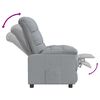 vidaXL Fauteuil inclinable Gris clair Tissu