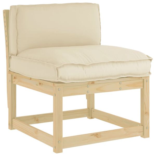 vidaXL Coussin Beige 80 x 40 x 12 cm Tissu Oxford