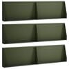 vidaXL Mur de sout&egrave;nement 6 pc 80 x 12 x 40 cm Acier Vert olive