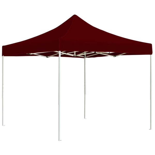 vidaXL Tente de r&eacute;ception pliable Aluminium 2 x 2 m Bordeaux