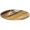 vidaXL Dessus de table rond 60 cm 15-16 mm Bois de récupération