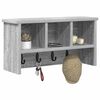 vidaXL Porte-manteau mural avec &eacute;tag&egrave;re Sonoma gris 50 x 16 x 26 cm