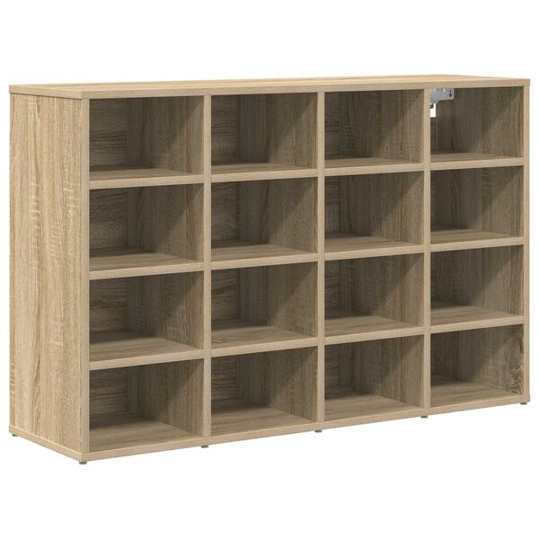vidaXL Cabinet &agrave; chaussures avec &eacute;tag&egrave;re Ch&ecirc;ne Sonoma 103 x 30 x 67 cm