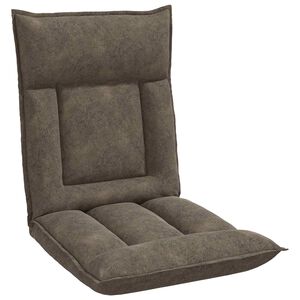 vidaXL Fauteuil de sol Gris fonc&eacute; 55 x 61 x 70 cm tissu
