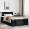 VidaXL Cadre de lit ottoman avec matelas noir 120x200 cm similicuir