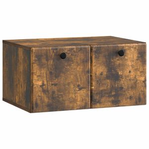 vidaXL Meuble TV mural Ch&ecirc;ne fum&eacute; 59,5 x 41 x 30 cm Bois d'ing&eacute;nierie