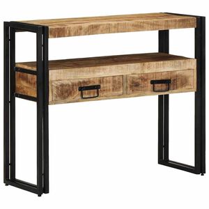 vidaXL Table console Marron 90 x 33 x 75 cm Bois de mangue massif