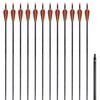 vidaXL Flèche d'arc recourbé standard 12 pcs 30" 0,76 cm carbone