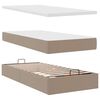VidaXL Cadre de lit ottoman et matelas cappuccino 80x200 cm similicuir