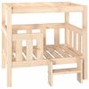 vidaXL Lit pour chien 75,5x63,5x70 cm Bois de pin solide