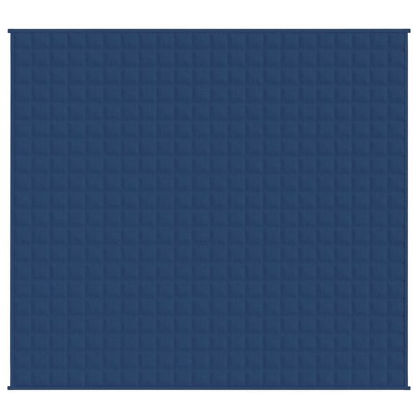 vidaXL Couverture lest&eacute;e Bleu 220x230 cm 15 kg Tissu
