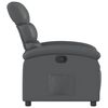 vidaXL Fauteuil inclinable gris similicuir