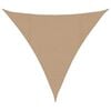 vidaXL Voile d'ombrage 160 g/m&sup2; Taupe 4,5x4,5x4,5 m PEHD