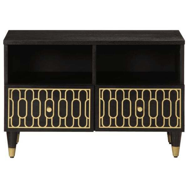 vidaXL Meuble TV 70x33x46 cm Bois massif de manguier