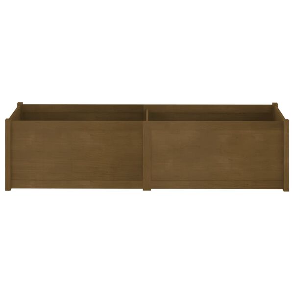 vidaXL Jardini&egrave;re d'ext&eacute;rieur Marron miel 200x50x50 cm Pin massif