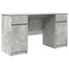 vidaXL Bureau Gris b&eacute;ton Bois d'ing&eacute;nierie 140 x 49 x 76 cm