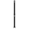 vidaXL Douche solaire extérieure Noir 217 cm PVC et aluminium