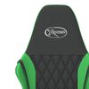 vidaXL Chaise de jeu Noir et vert Similicuir
