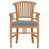 vidaXL Ensemble &agrave; manger de jardin 5pcs avec coussins bois teck solide
