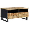 vidaXL Table basse 80x54x40 cm Bois de manguier solide et d'ing&eacute;nierie