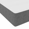 vidaXL Cadre de lit avec matelas Gris clair 90 x 200 cm tissu