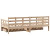 vidaXL Lit de jour avec tiroirs sans matelas 90x190 cm bois massif