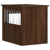 vidaXL Meuble de cage pour chiens ch&ecirc;ne marron 55x75x65 cm