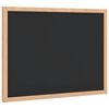 vidaXL Tableau noir avec cadre bois de pin massif noir 40x30 cm