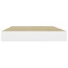vidaXL Étagère murale flottante chêne et blanc 50x23x3,8 cm MDF