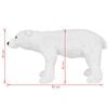 vidaXL Jouet en peluche Ours polaire Blanc XXL