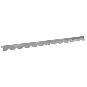 vidaXL Bordure de Pelouse 10 pc 102 x 4 x 4 cm Acier Argent&eacute;
